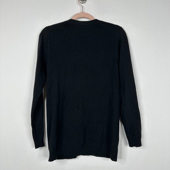 2/$30 Banana Republic V-Neck Cardigan w/ Pockets Black Medium #BAG7 - Picture 4 of 7